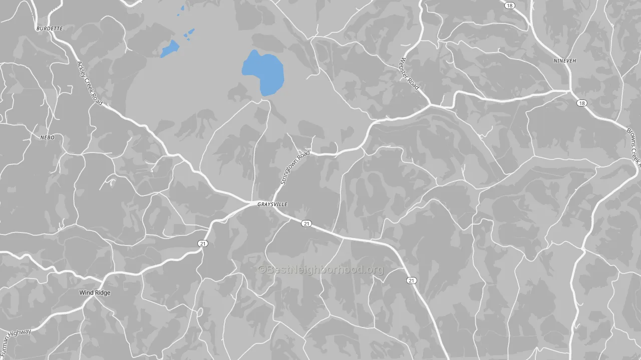 Transit Grade map of 15337, PA