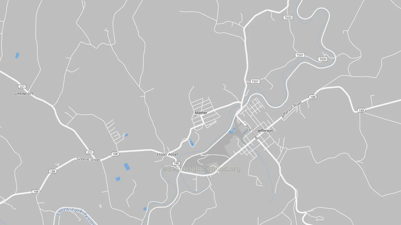 Transit Grade map of 15346, PA