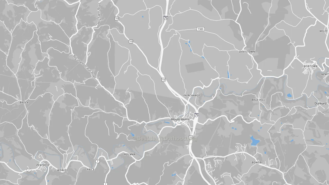 Transit Grade map of 15349, PA