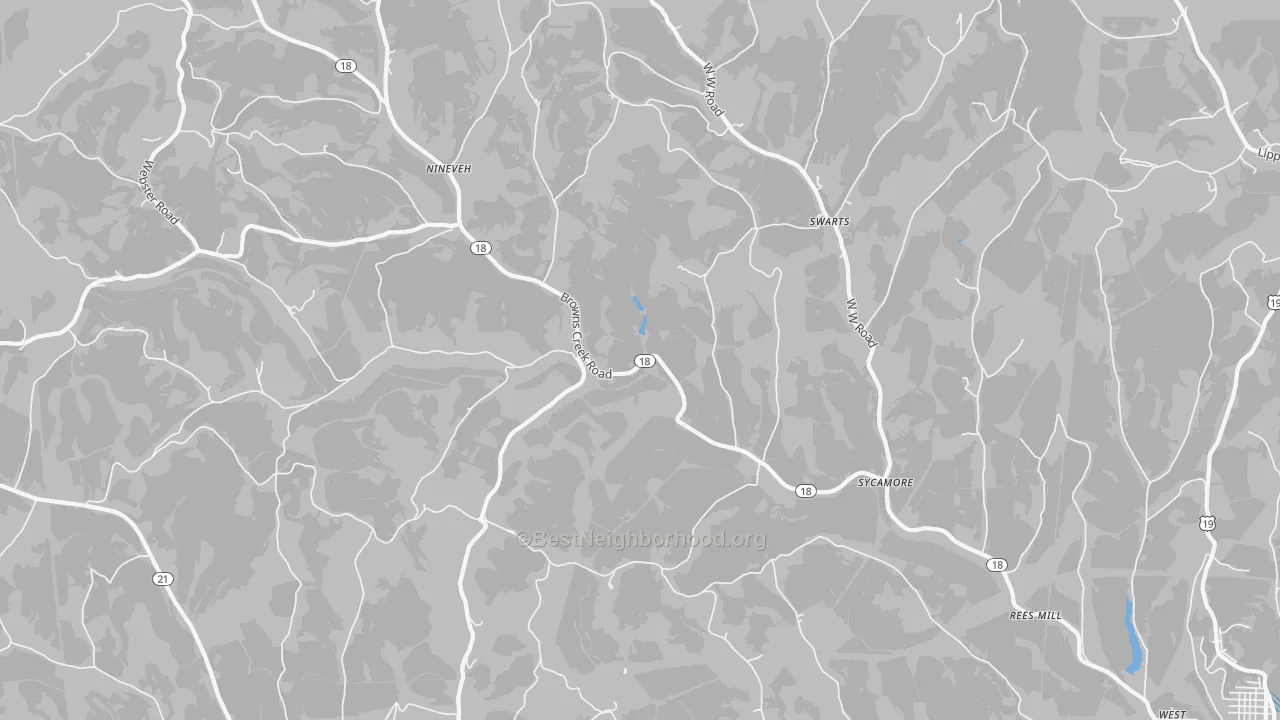 Transit Grade map of 15364, PA