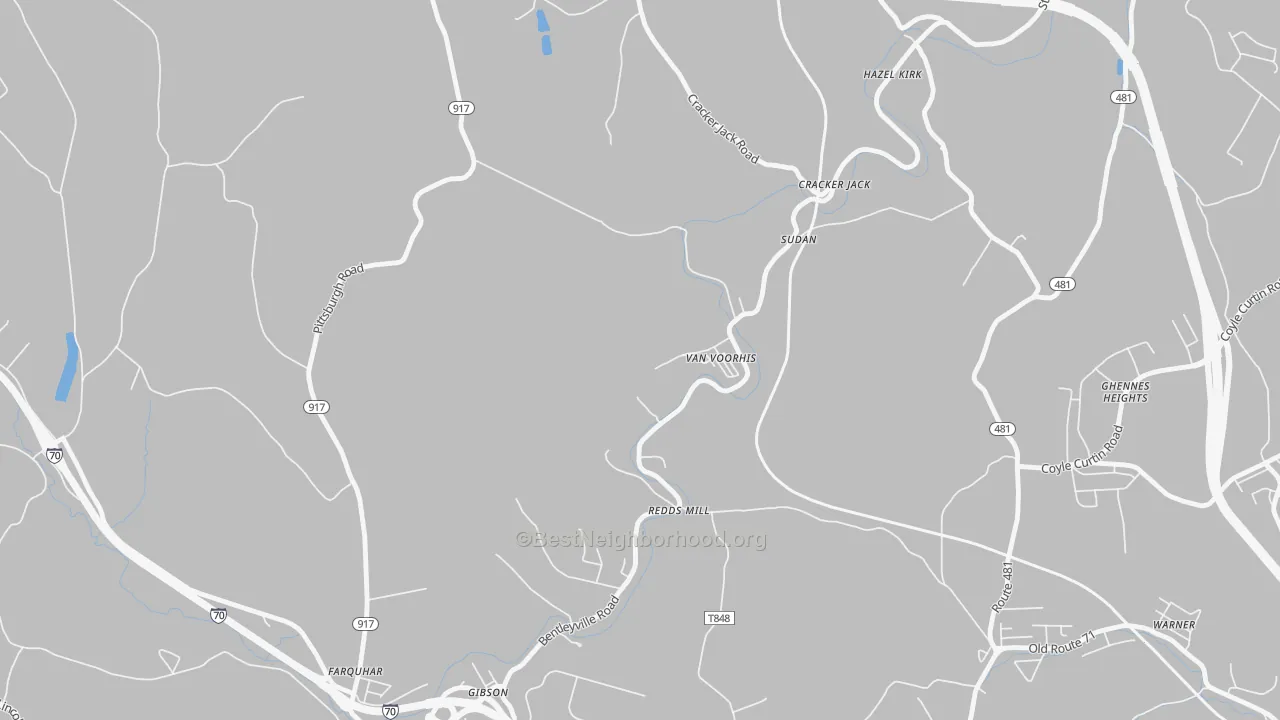 Transit Grade map of 15366, PA