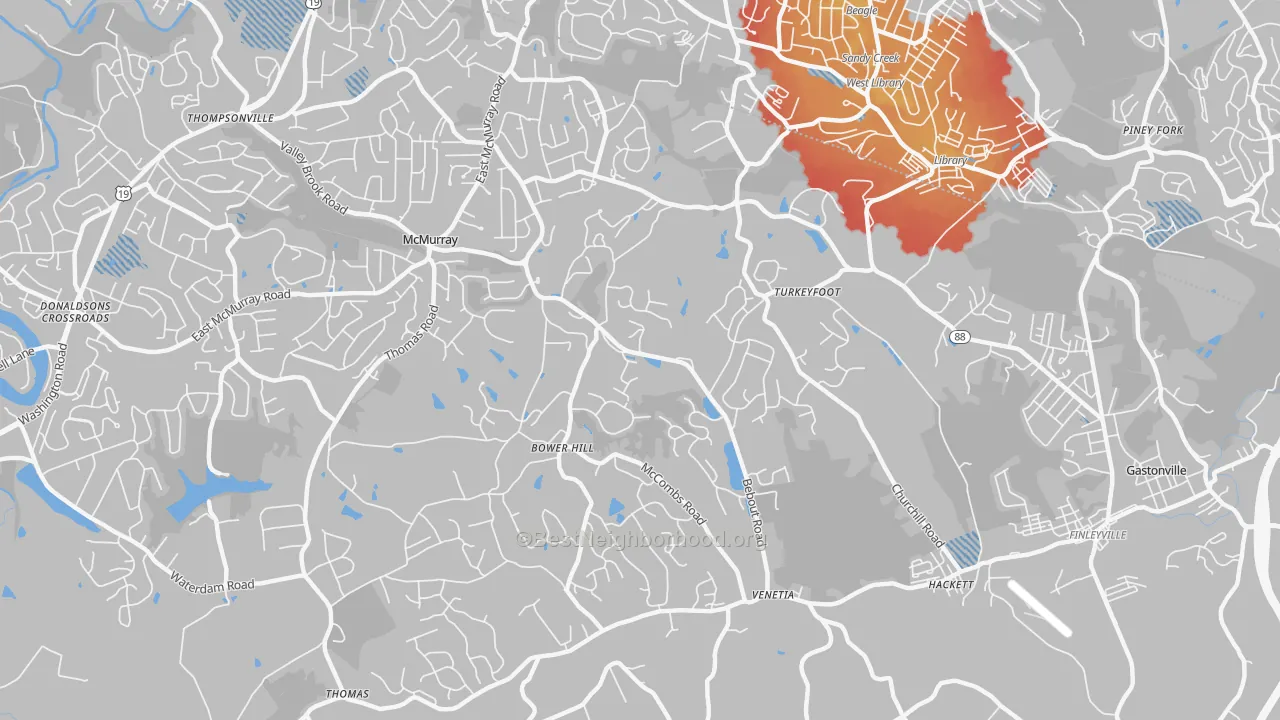 Transit Grade map of 15367, PA