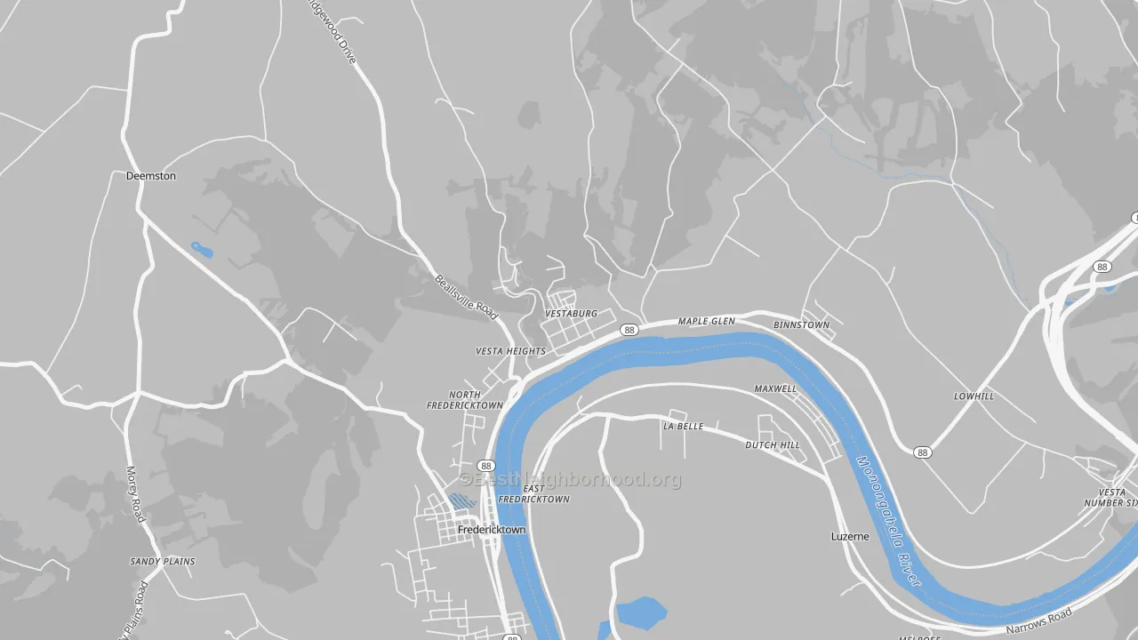 Transit Grade map of 15368, PA
