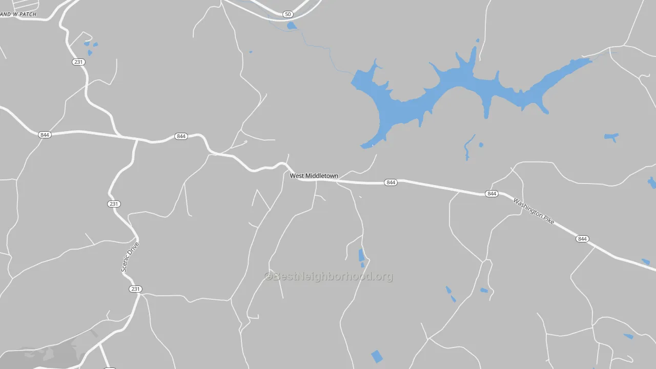 Transit Grade map of 15379, PA