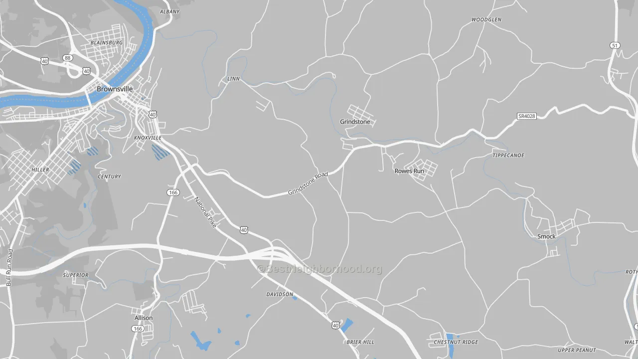 Transit Grade map of 15442, PA