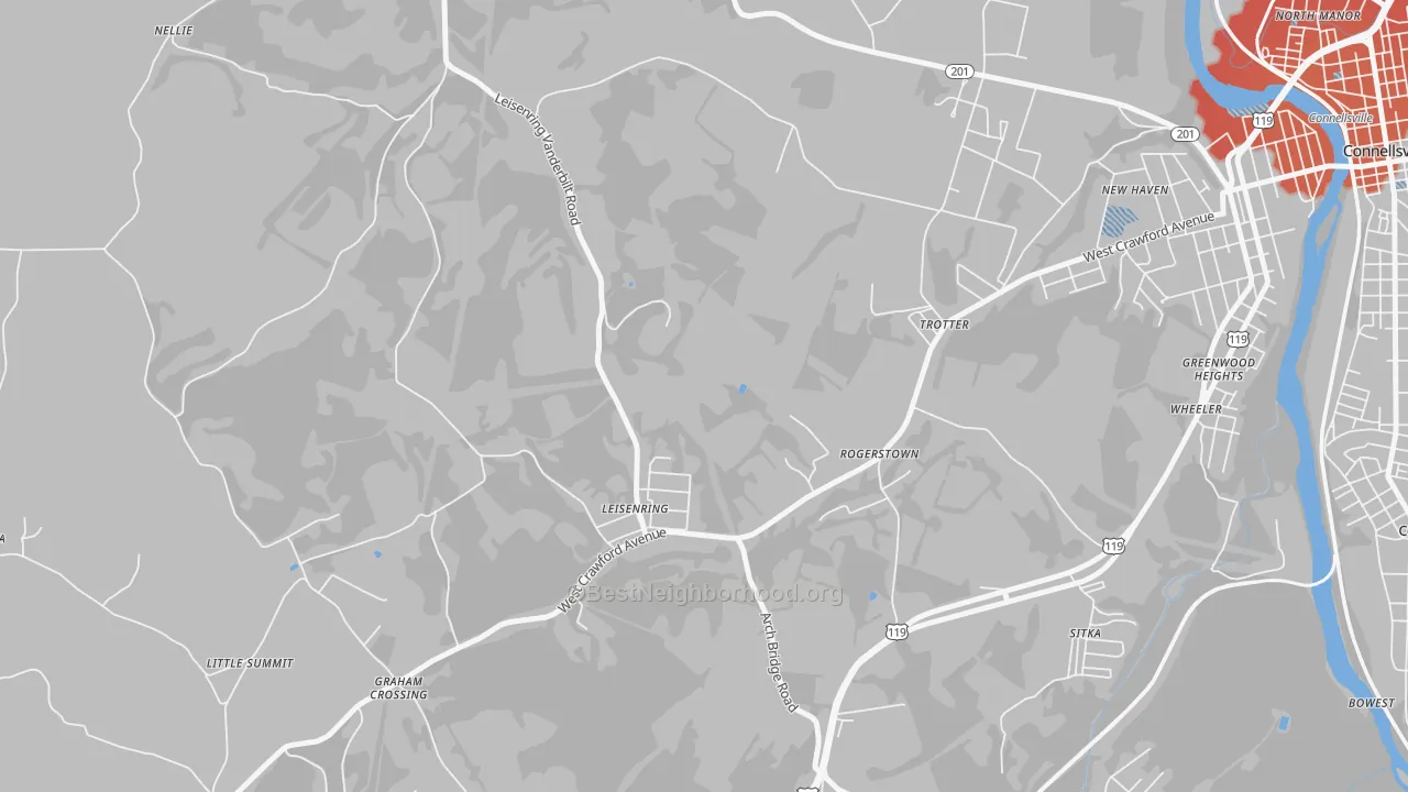 Transit Grade map of 15455, PA