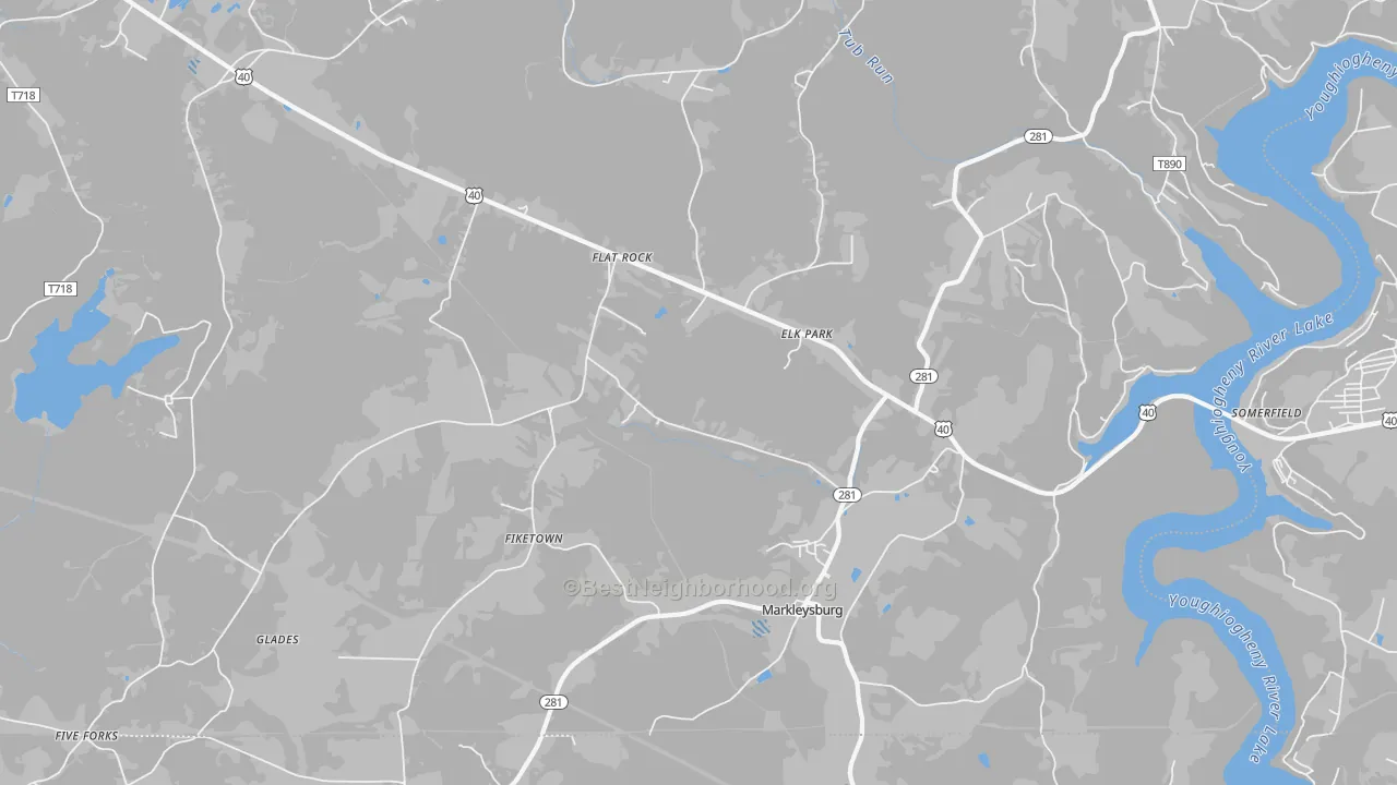 Transit Grade map of 15459, PA
