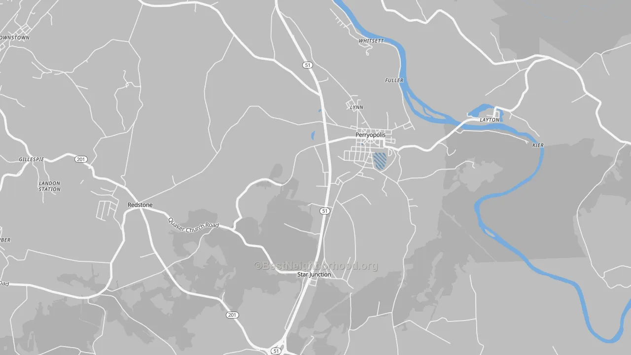 Transit Grade map of 15473, PA
