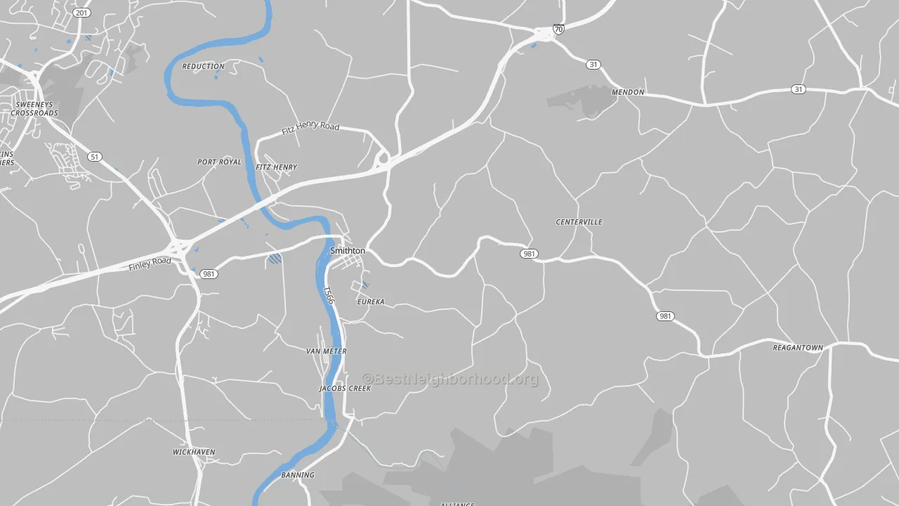 Transit Grade map of 15479, PA