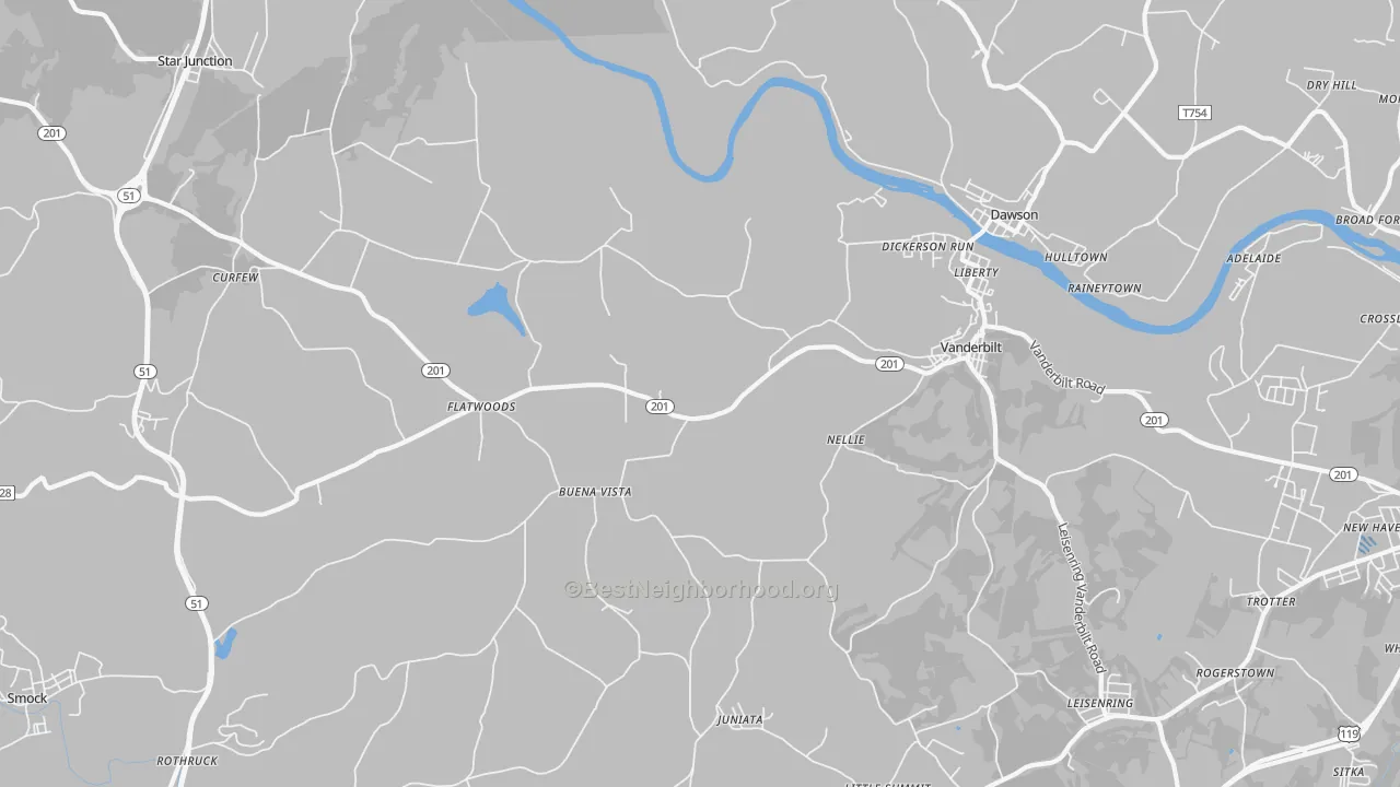 Transit Grade map of 15486, PA