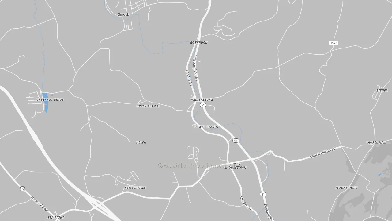 Transit Grade map of 15488, PA