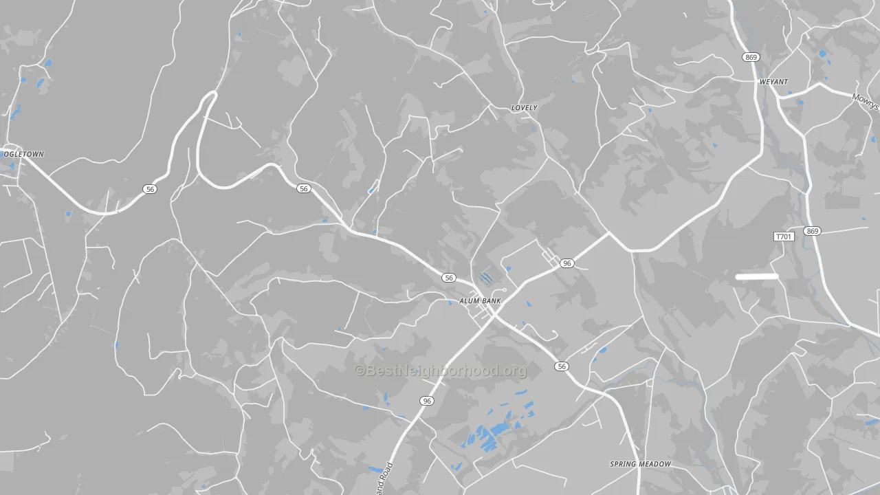 Transit Grade map of 15521, PA