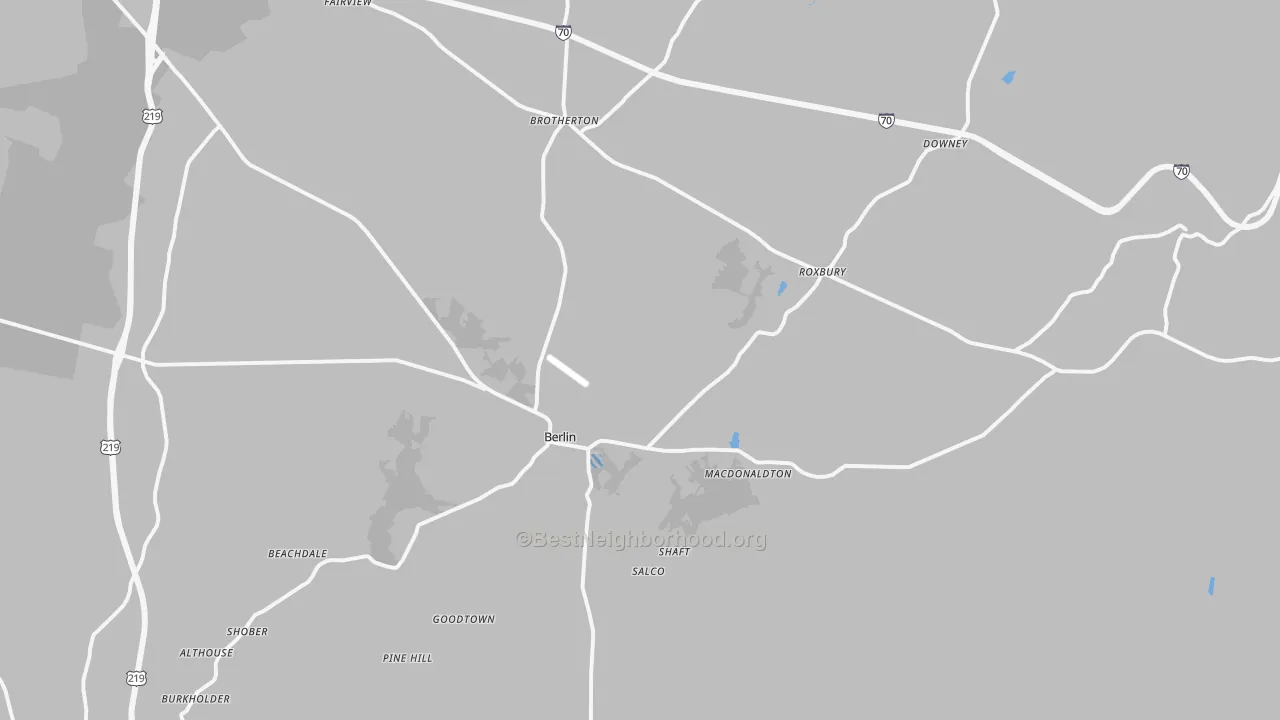 Transit Grade map of 15530, PA