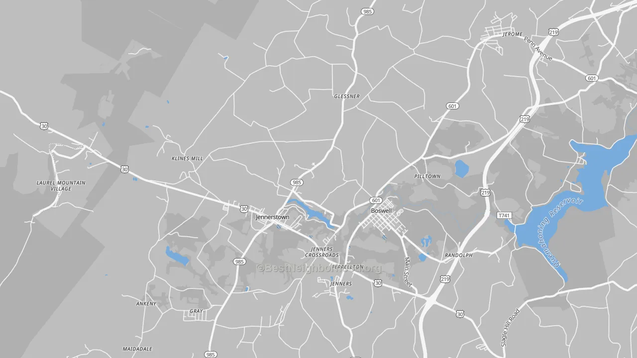 Transit Grade map of 15531, PA