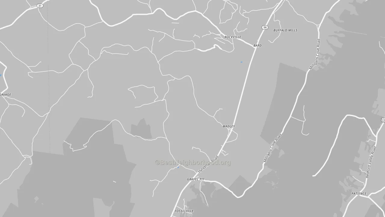 Transit Grade map of 15534, PA