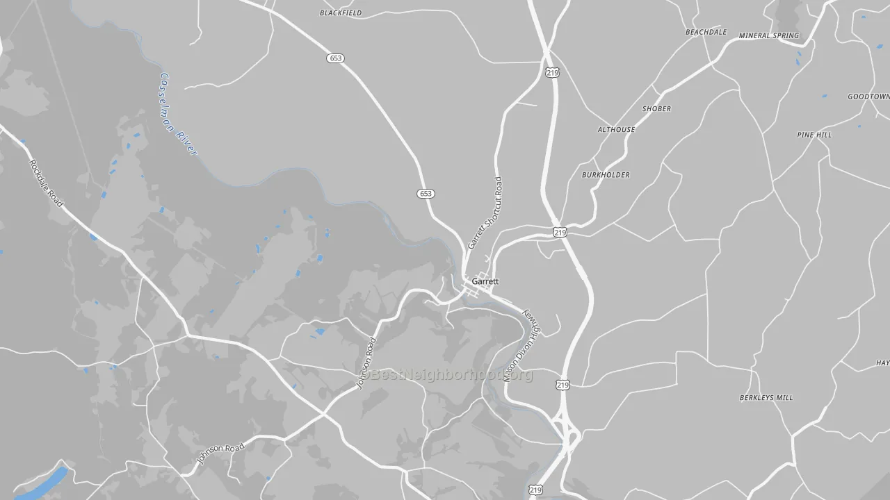 Transit Grade map of 15542, PA