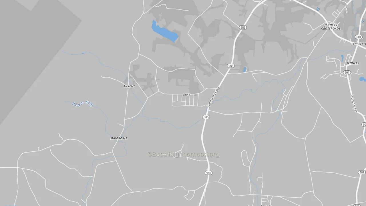 Transit Grade map of 15544, PA