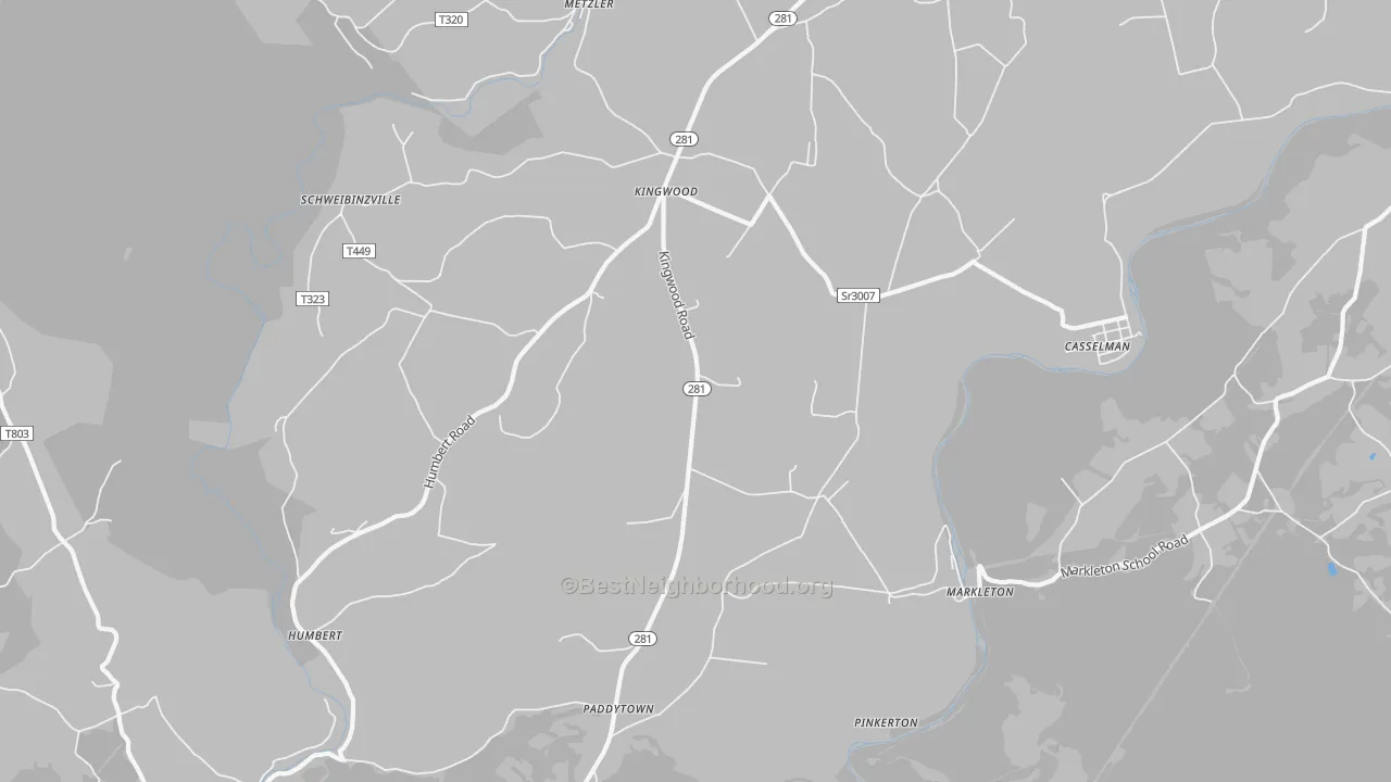 Transit Grade map of 15551, PA