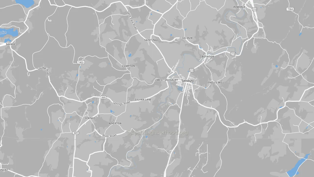 Transit Grade map of 15558, PA