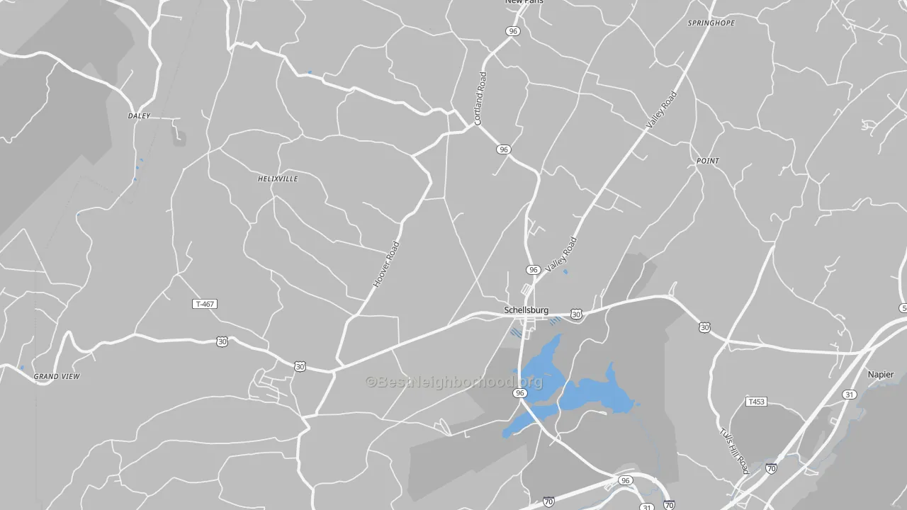 Transit Grade map of 15559, PA