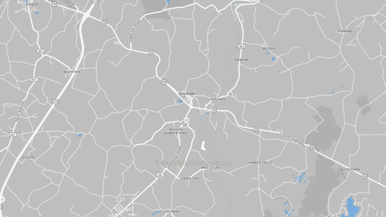 Transit Grade map of 15563, PA
