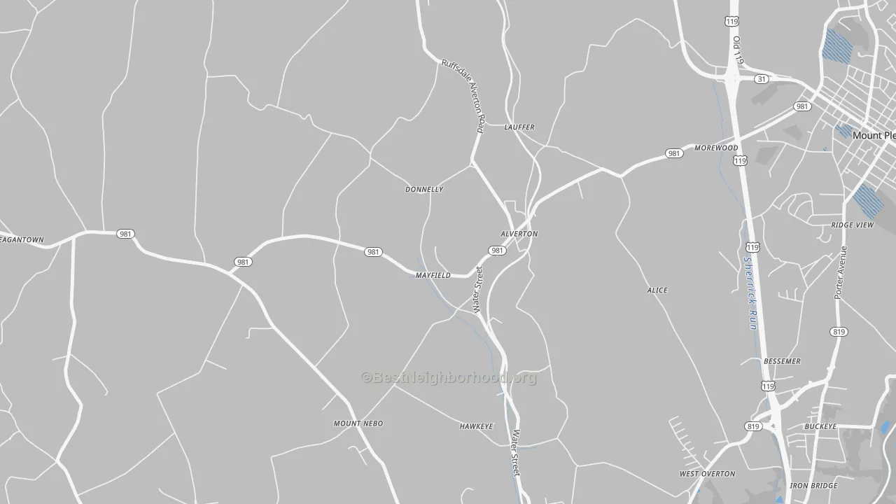 Transit Grade map of 15612, PA