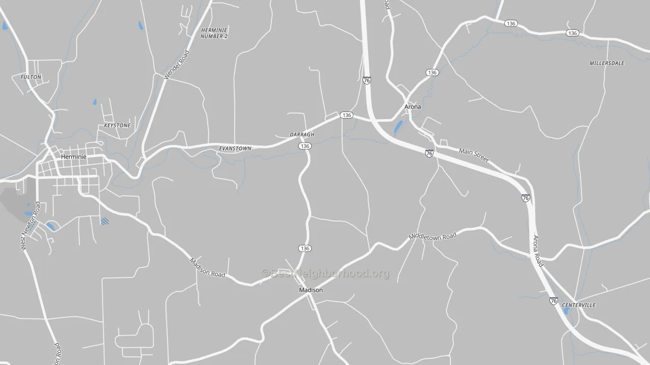 Transit Grade map of 15625, PA
