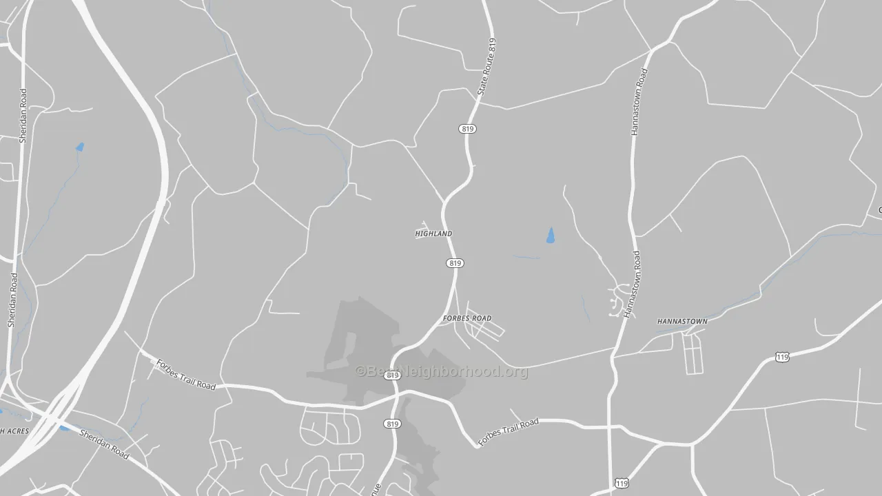 Transit Grade map of 15633, PA
