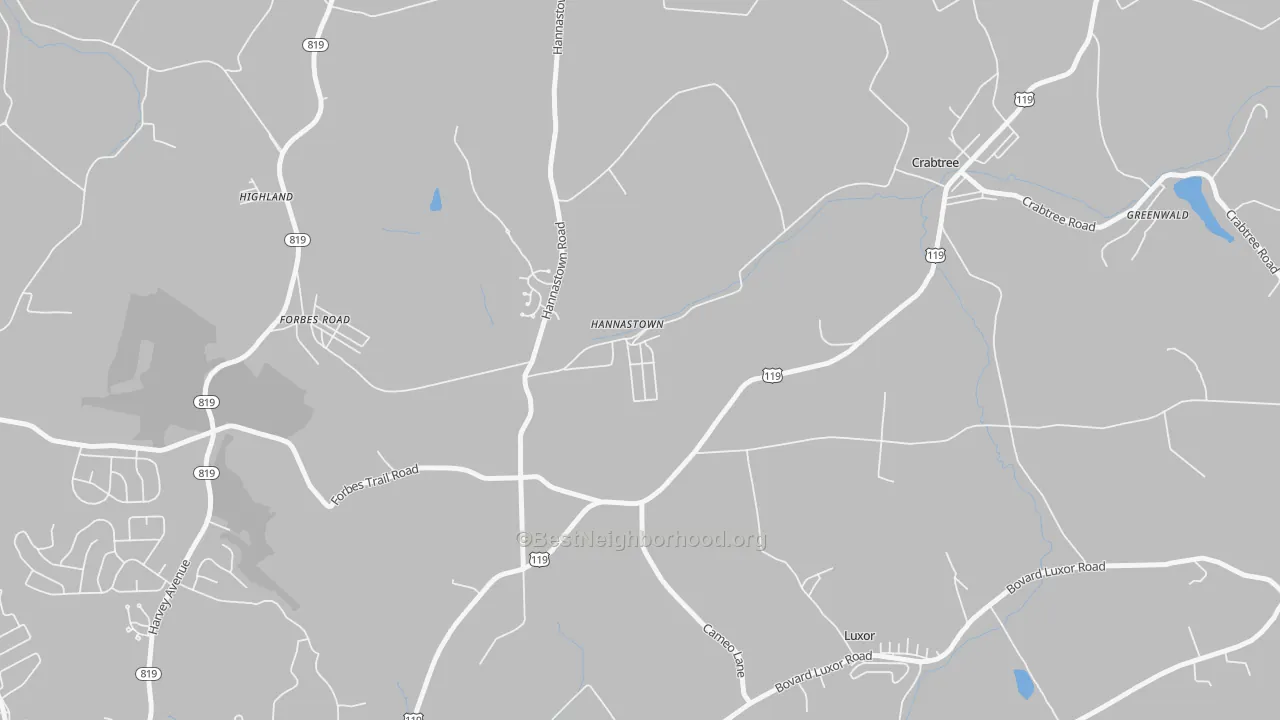 Transit Grade map of 15635, PA