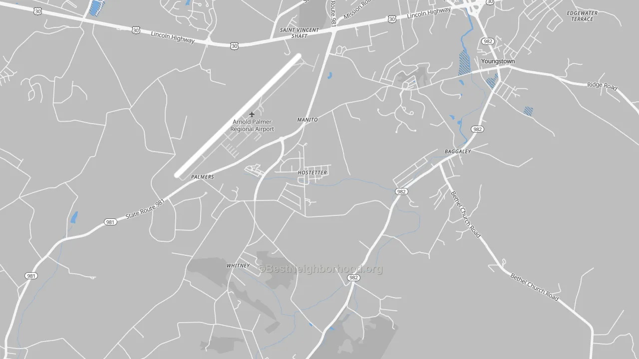 Transit Grade map of 15638, PA