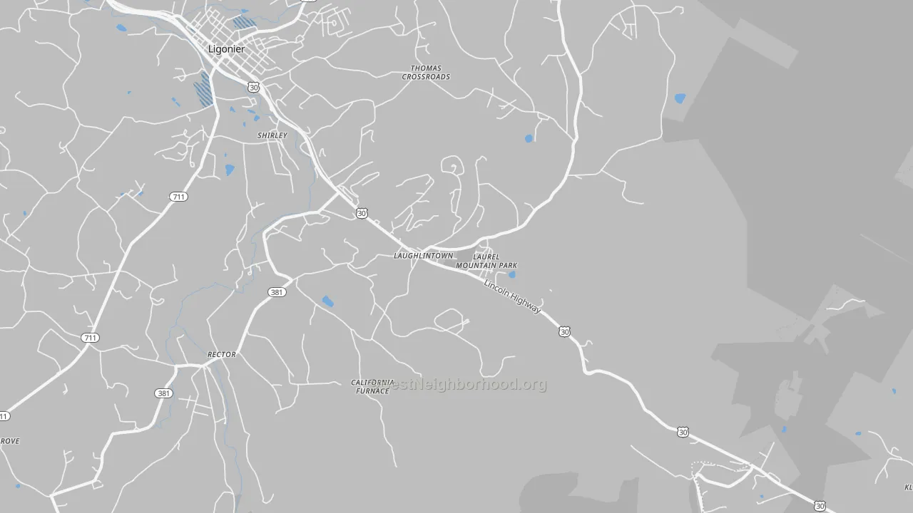 Transit Grade map of 15655, PA