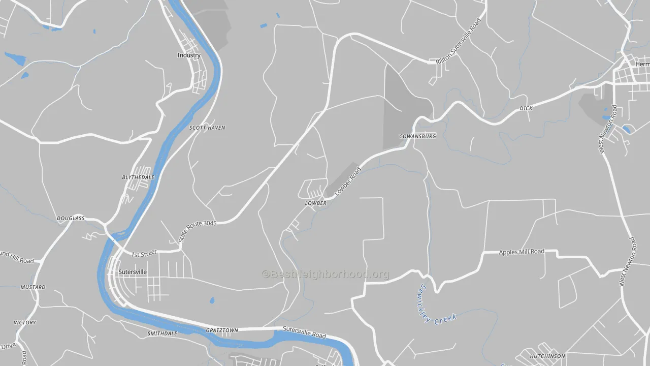 Transit Grade map of 15660, PA