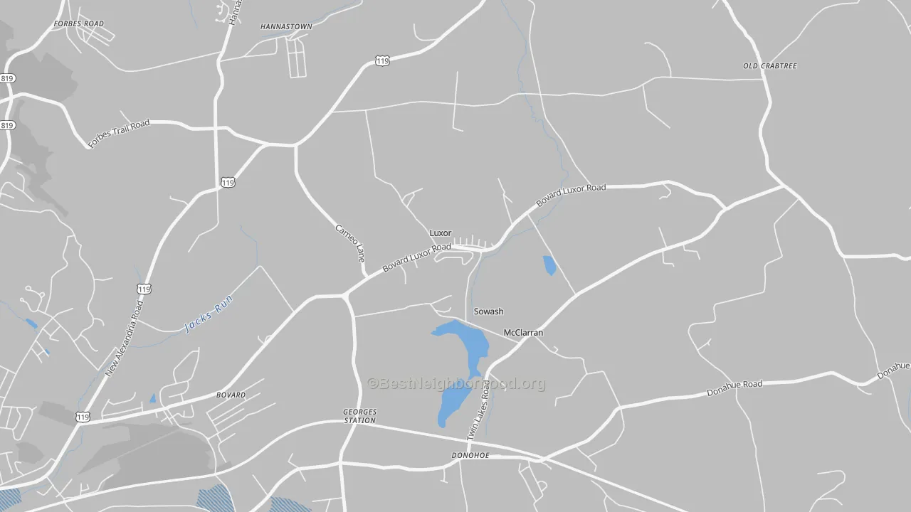 Transit Grade map of 15662, PA