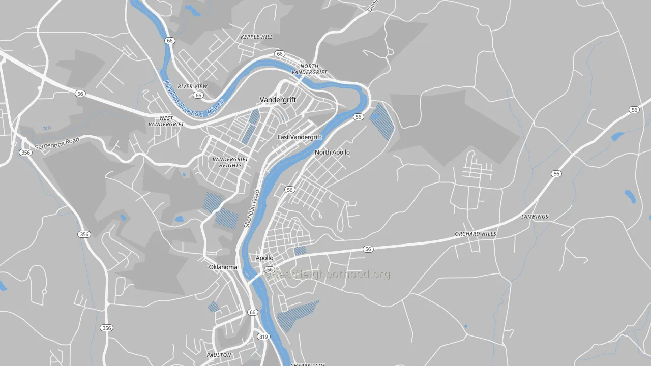 Transit Grade map of 15673, PA