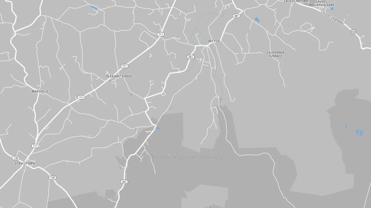 Transit Grade map of 15677, PA