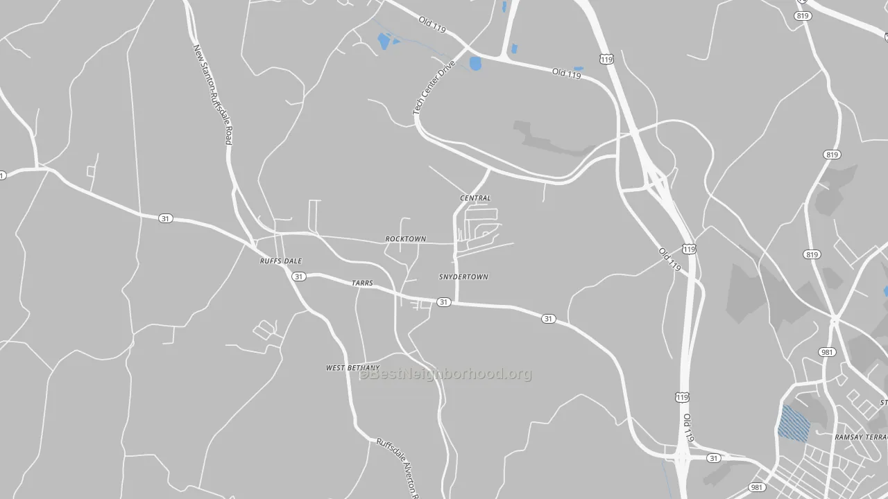 Transit Grade map of 15688, PA