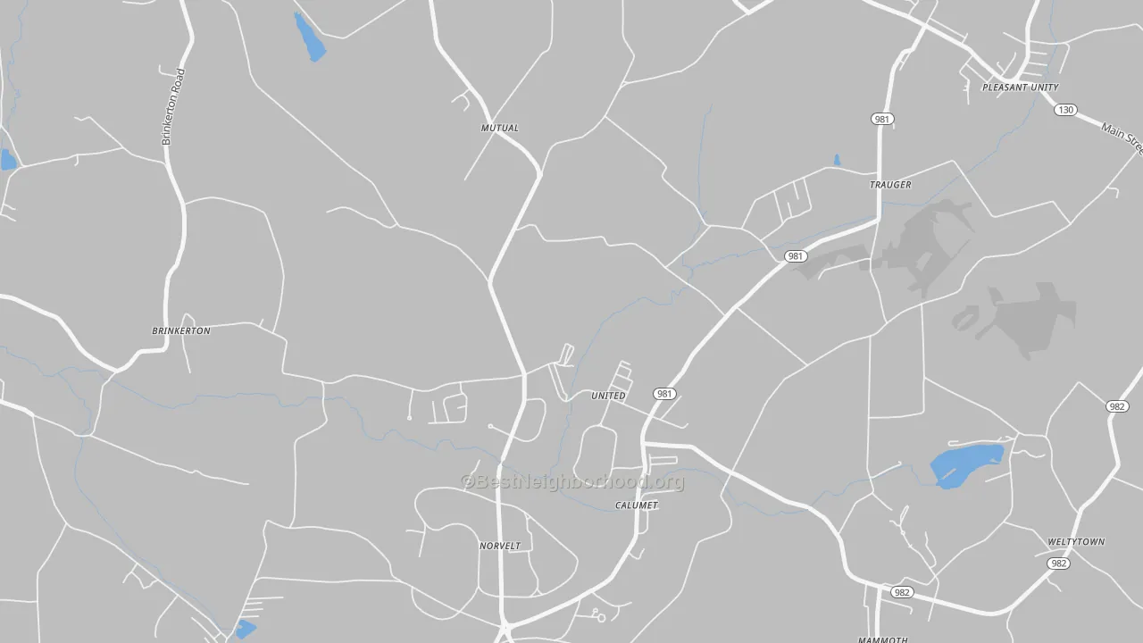 Transit Grade map of 15689, PA