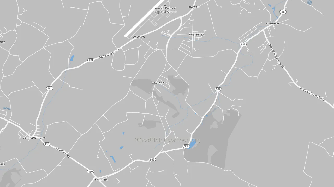 Transit Grade map of 15693, PA
