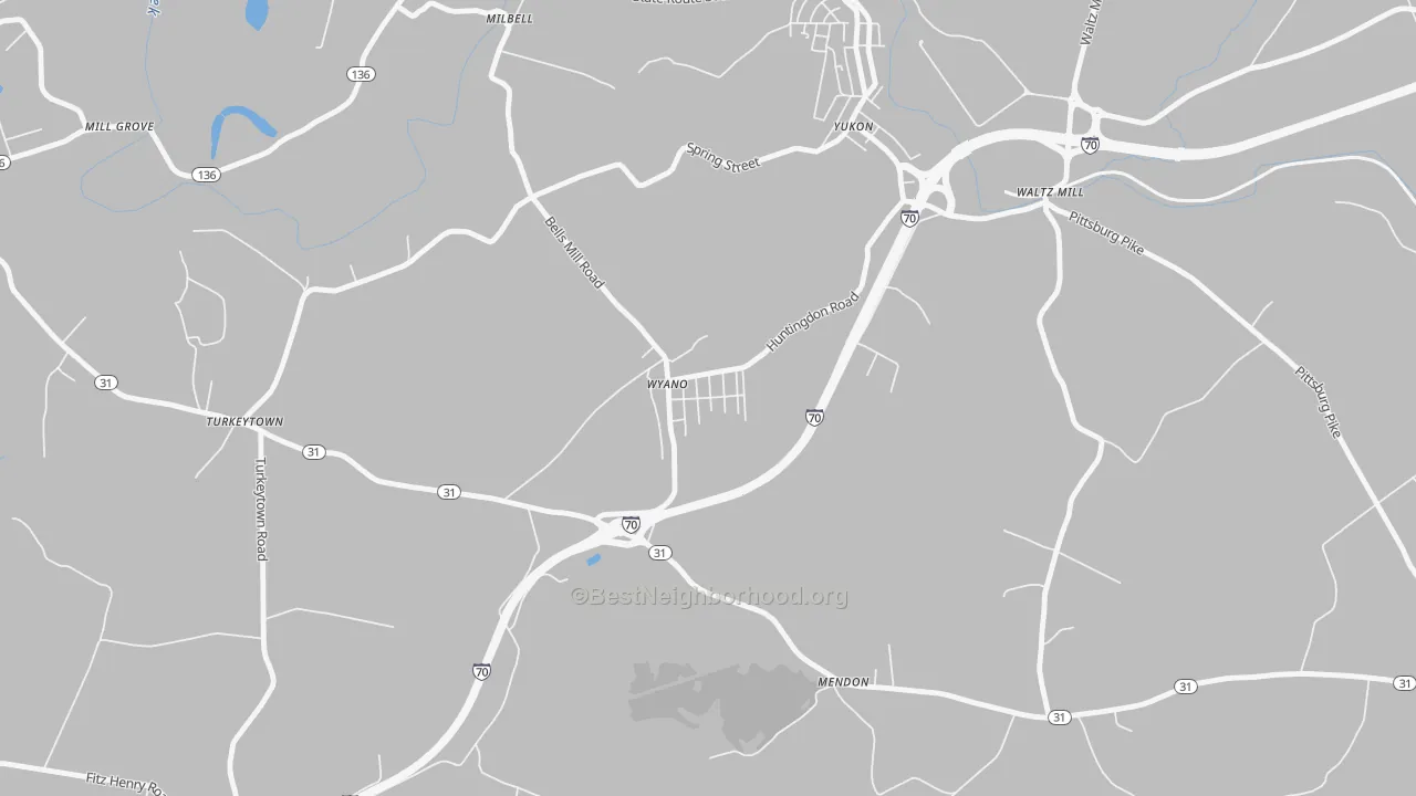 Transit Grade map of 15695, PA