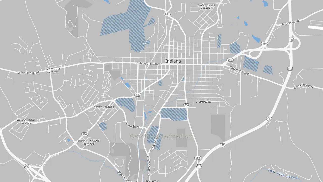 Transit Grade map of 15705, PA