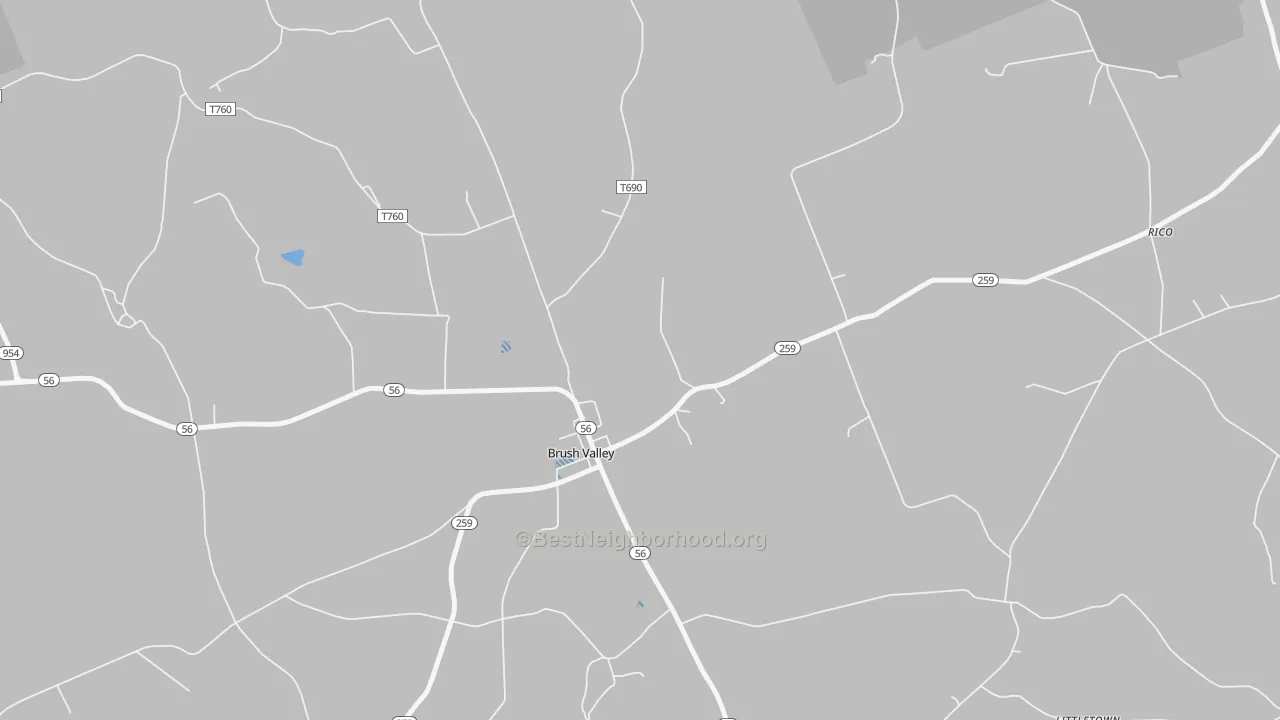 Transit Grade map of 15720, PA
