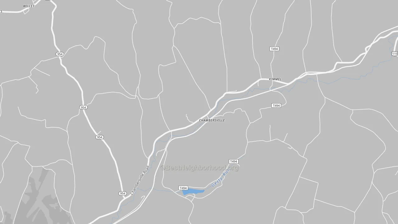 Transit Grade map of 15723, PA