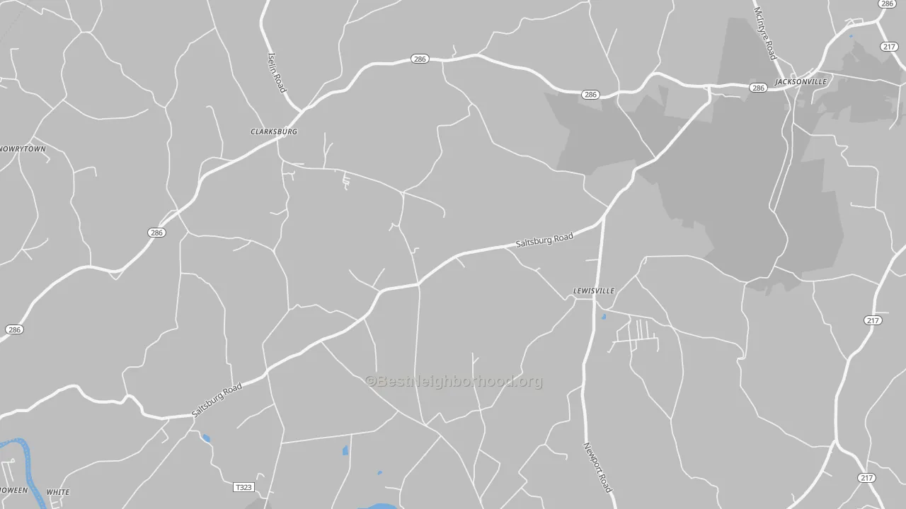 Transit Grade map of 15725, PA