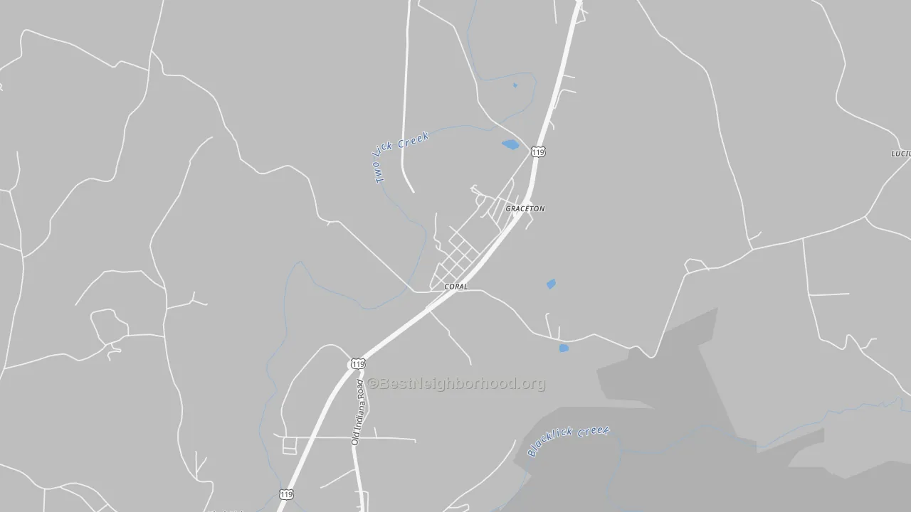 Transit Grade map of 15731, PA