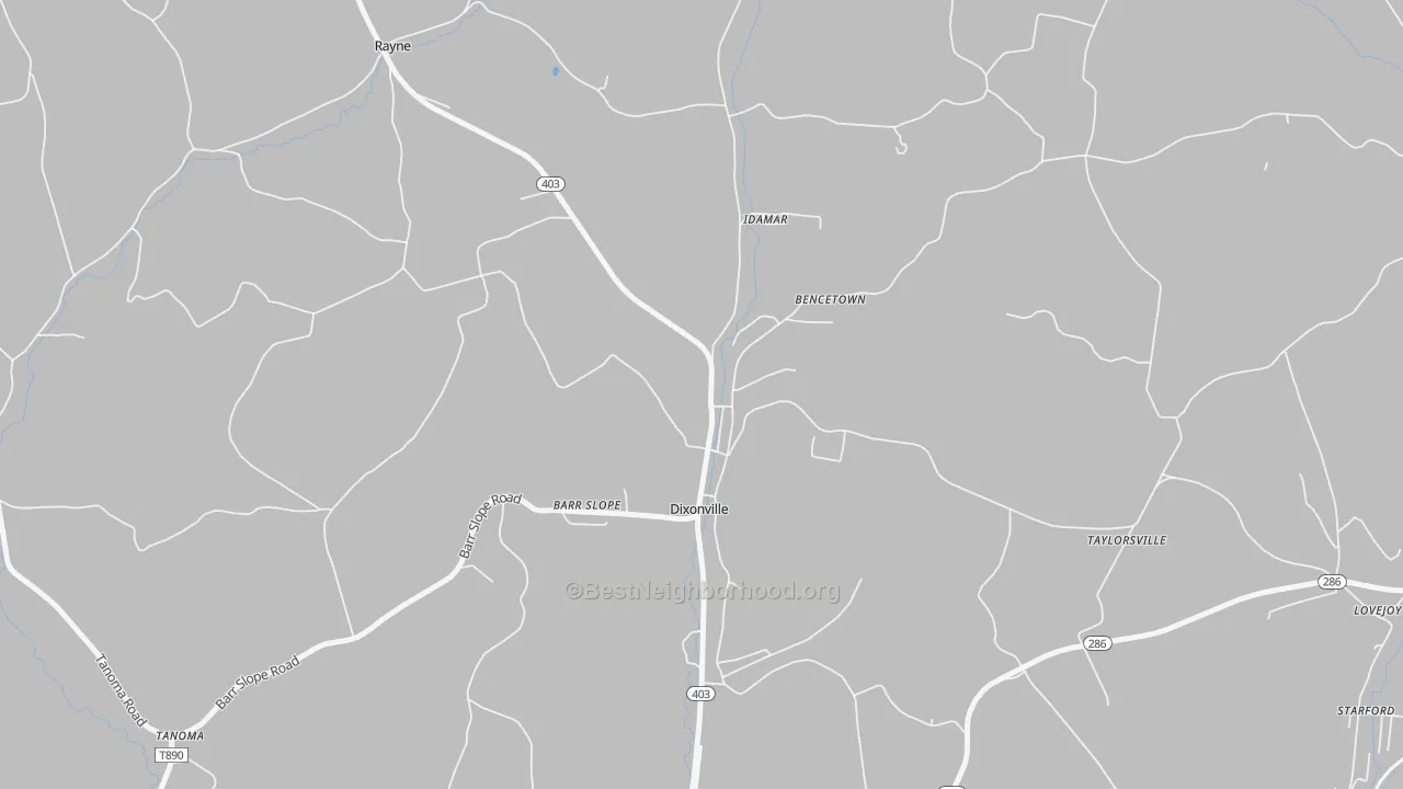 Transit Grade map of 15734, PA