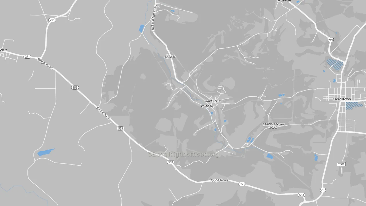 Transit Grade map of 15737, PA