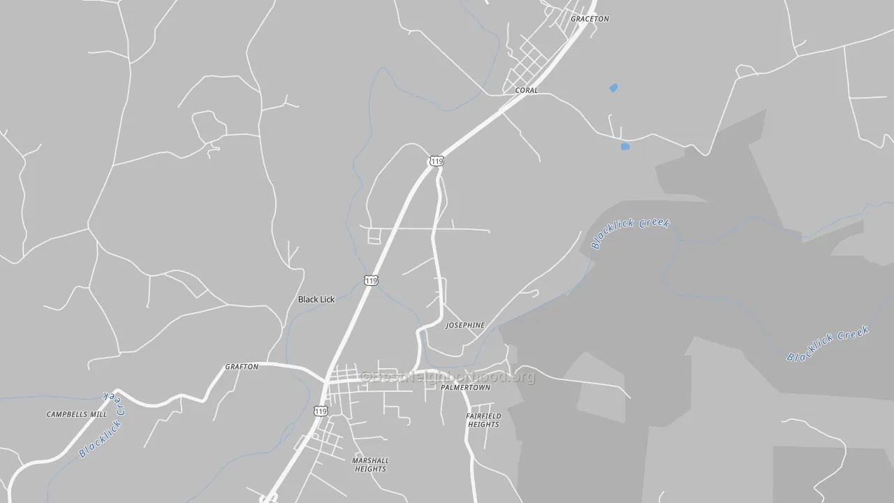 Transit Grade map of 15750, PA