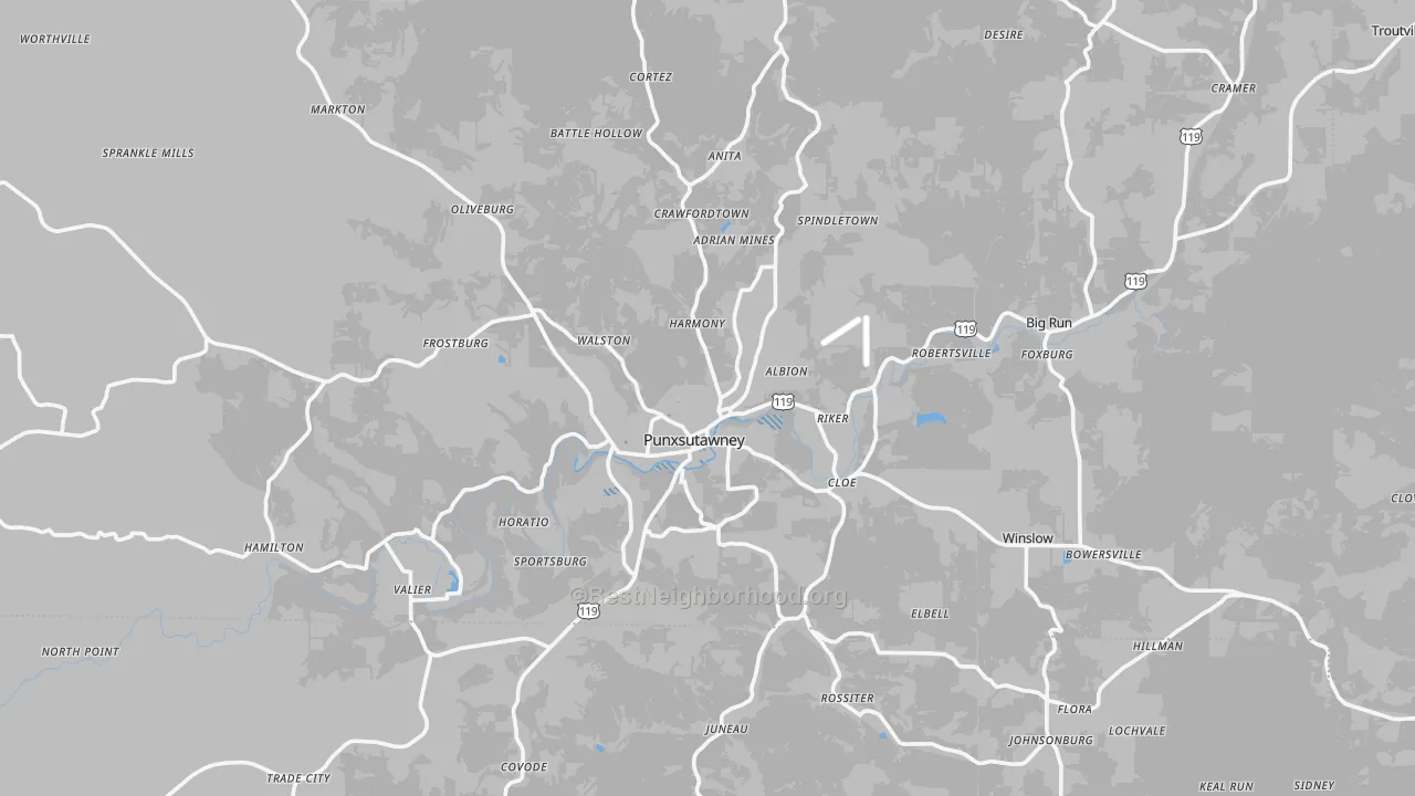 Transit Grade map of 15767, PA