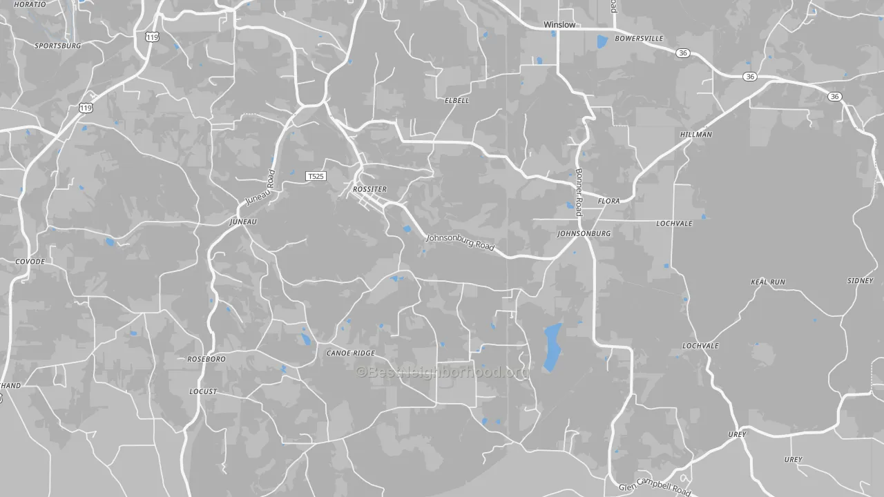 Transit Grade map of 15772, PA