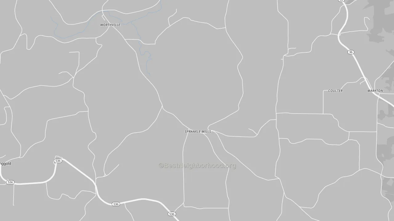 Transit Grade map of 15776, PA